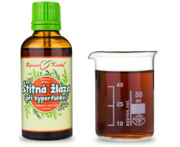 Hiperfuncția glandei tiroide - picături din plante (tinctură) 50 ml